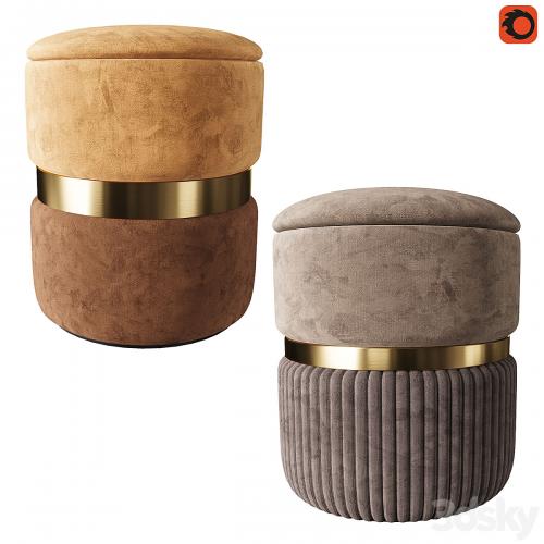 Set of modern ottomans_3