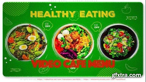 Videohive Cafe Menu - Video Opener 52080213