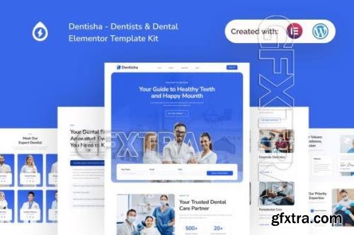 Dentisha - Dentists & Dental Elementor Template Kit 52120486