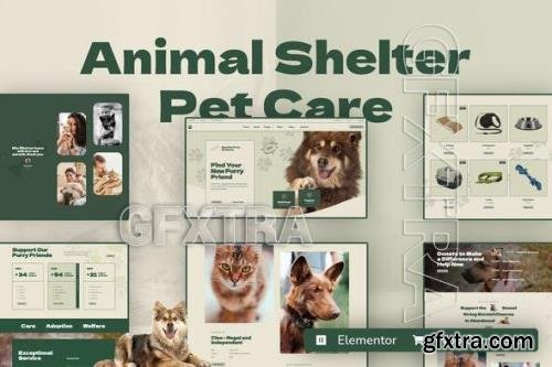 Kenneli - Animal Shelter & Pet Care Elementor Pro Template Kit 52149328