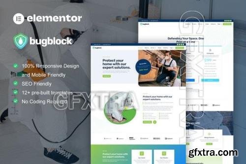 BugBlock - Pest Control Service Elementor Template Kit 52123748
