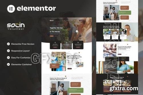Socin - Volunteer & Charity Elementor Template Kit 52118695