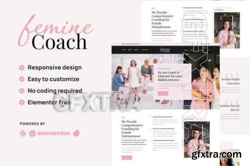 Femine - Feminine Business Coach Elementor Template Kit 52119264