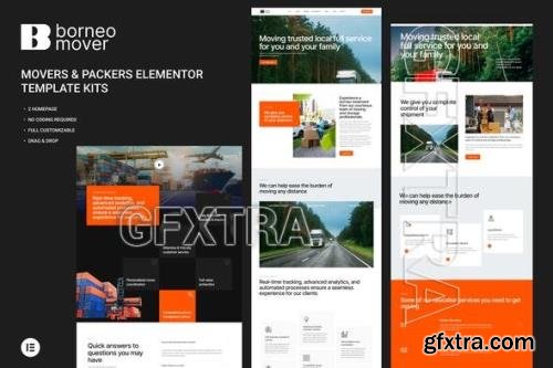 Borneo - Movers & Packers Elementor Pro Template Kit 52094258