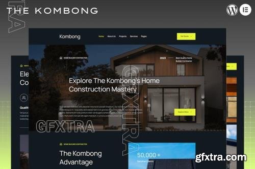 The Kombong - Modern Real Estate Agent Elementor Template Kit