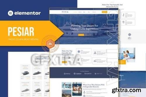 Pesiar - Yacht Club & Boat Rental Elementor Template Kit 52076132
