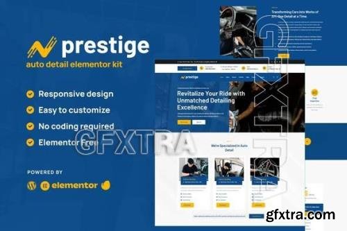 Prestige - Car Repair & Auto Detailing Service Elementor Template Kit 51897419