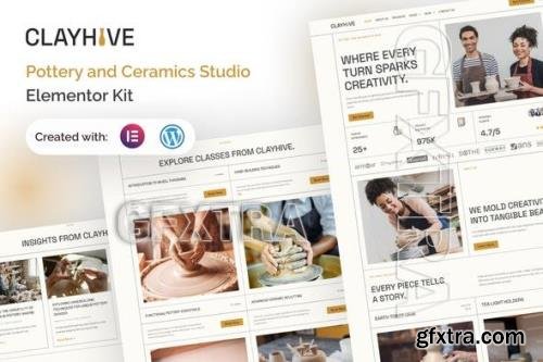 ClayHive - Pottery & Ceramics Studio Elementor Kit 52078252