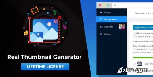 CodeCanyon - Real Thumbnail Generator: Efficiently force regenerate thumbnails in bulk (or single) in WordPress v2.6.81 - 18937507 - Nulled