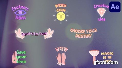 Videohive Cartoon Esoteric Titles for After Effects 52155849