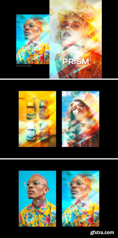 Refracted Prism Poster Photo Effect