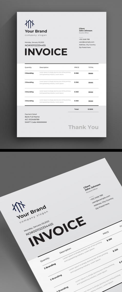 Printable Invoice Layout