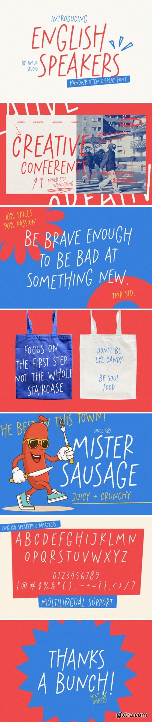 English Speakers Font