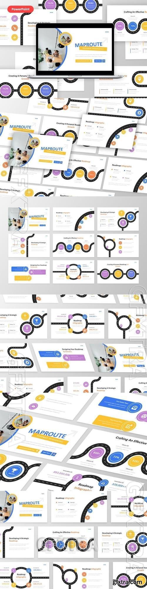 Mapruote - Roadmap Infographic PowerPoint, Keynote and Google Slides