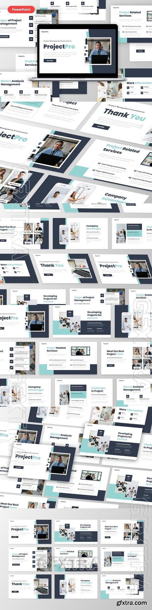 ProjectPro - Project Manajement PowerPoint, Keynote and Google Slides Template