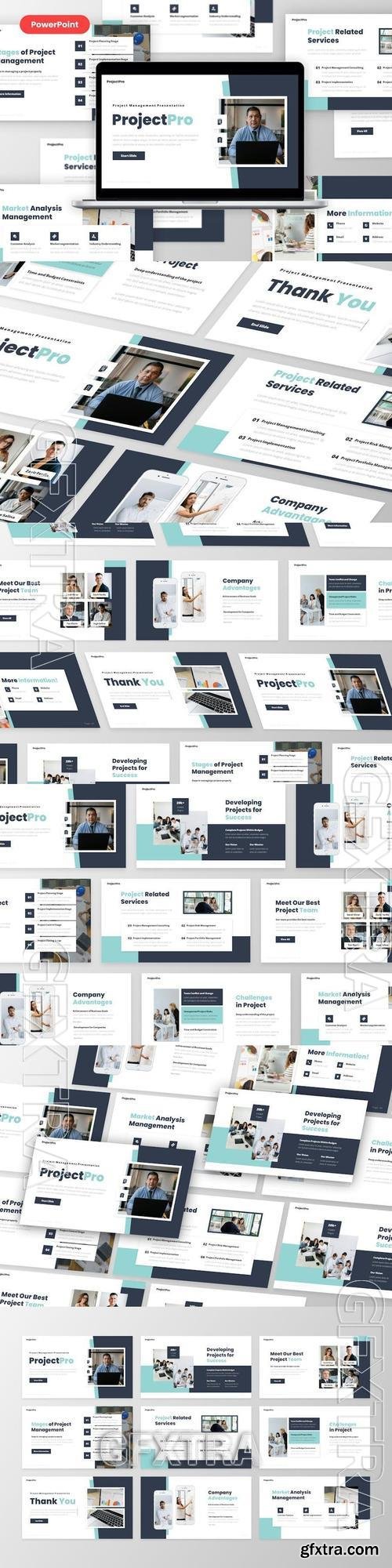 ProjectPro - Project Manajement PowerPoint, Keynote and Google Slides Template ProjectPro - Project Manajement PowerPoint, Keynote and Google Slides Template