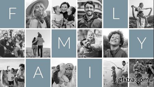 Videohive Family Photo Collage Video Template 52210394