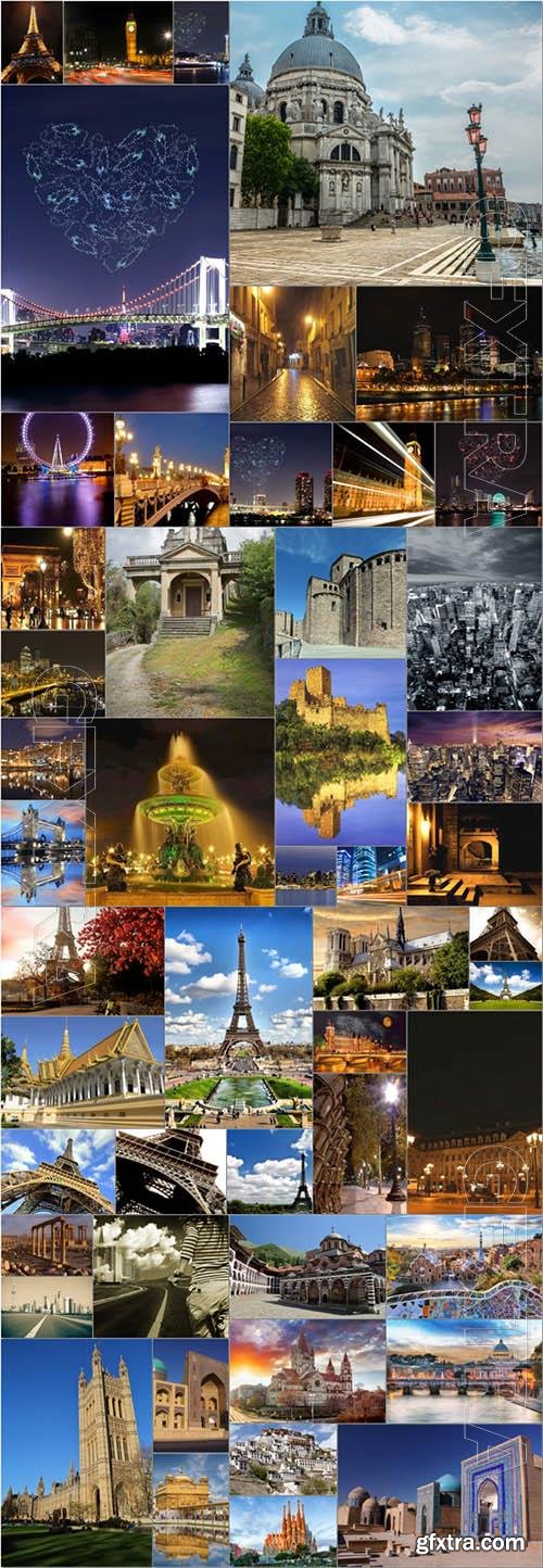 Countries and cities bundle stock photo 1