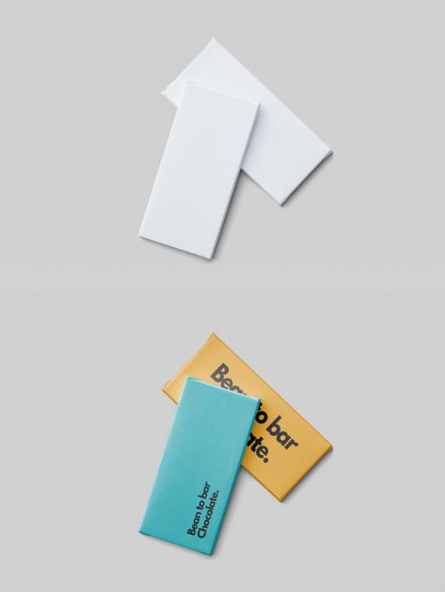 Two Chocolate Bar Wrappers Mockup