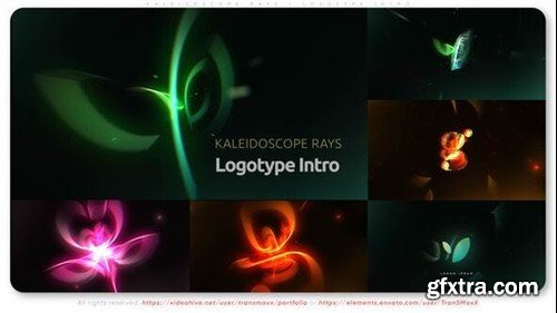 Videohive Kaleidoscope Rays - Logotype Intro 52216428