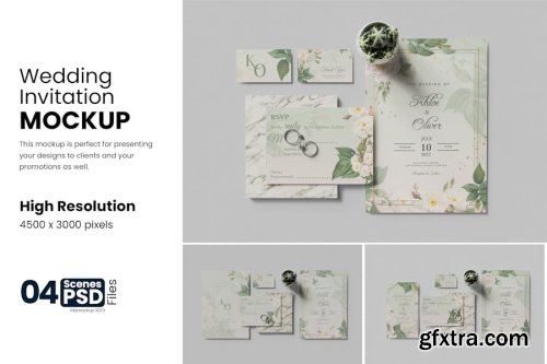 Invitation Card Mockup Collections 13xPSD