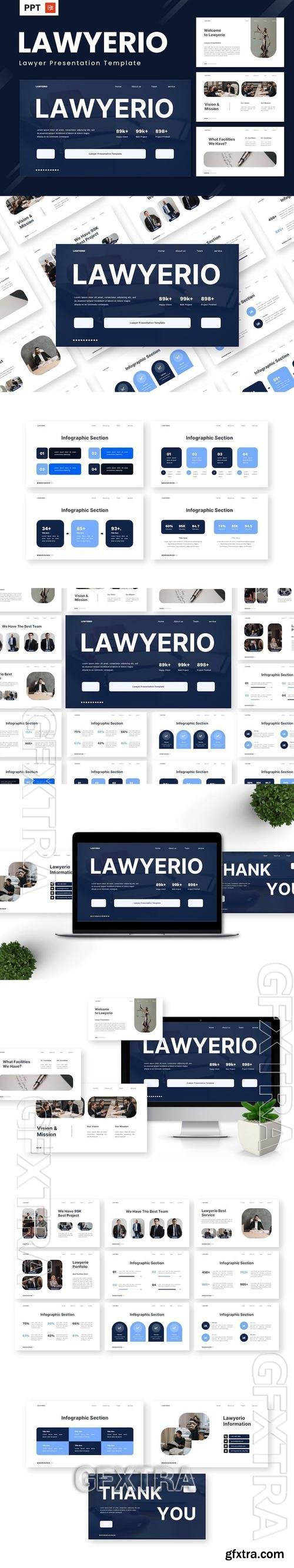 Lawyerio - Lawyer Powerpoint Templates CC4MQPB