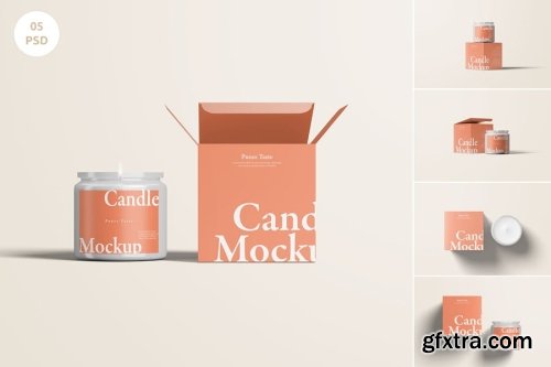 Candle Mockup Collections 14xPSD