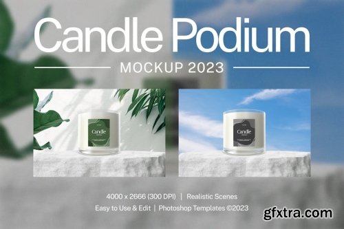 Candle Mockup Collections 14xPSD