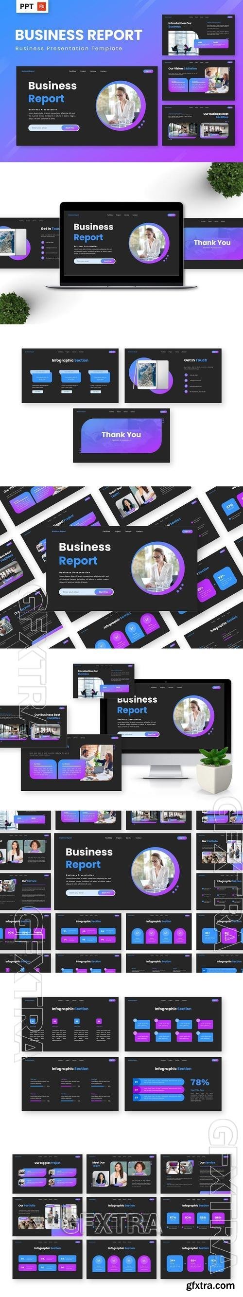 Business Report - Business Powerpoint Templates W6QWSH5