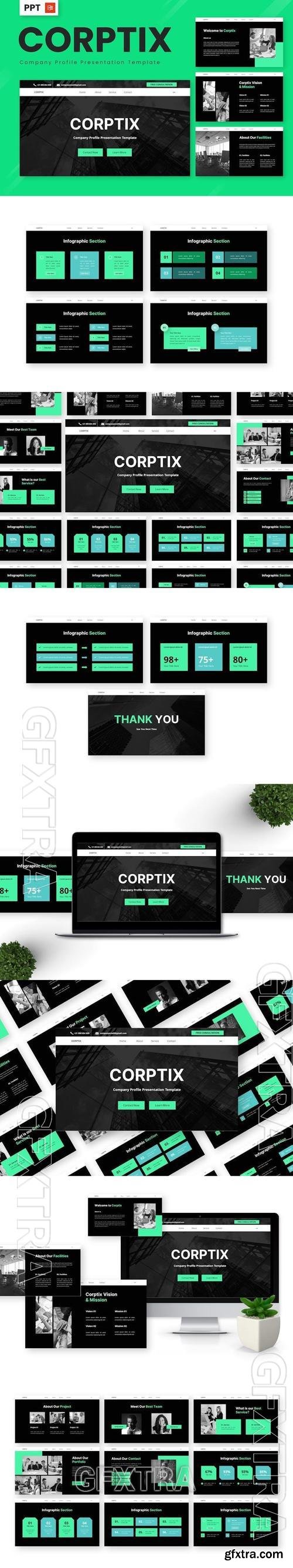 Croptix - Company Profile Powerpoint Templates QB7SUWX