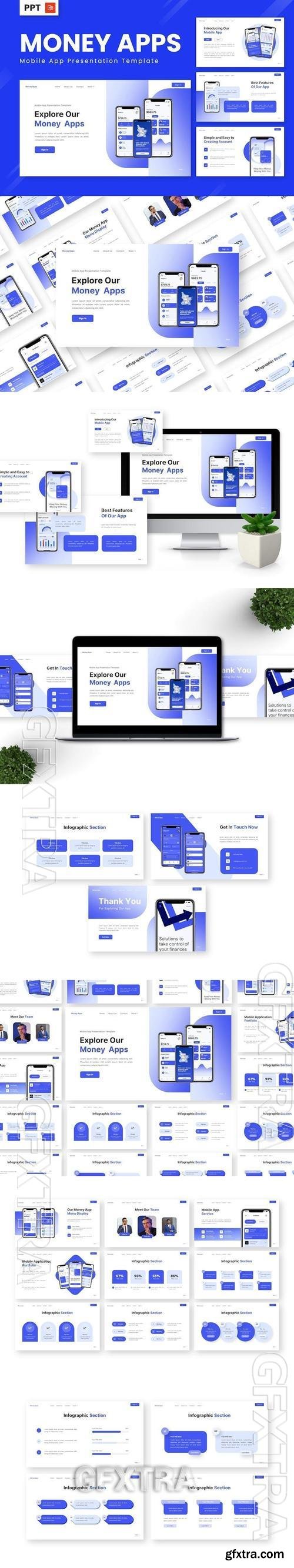 Money Apps - Mobile App Powerpoint Templates WE2XKYD