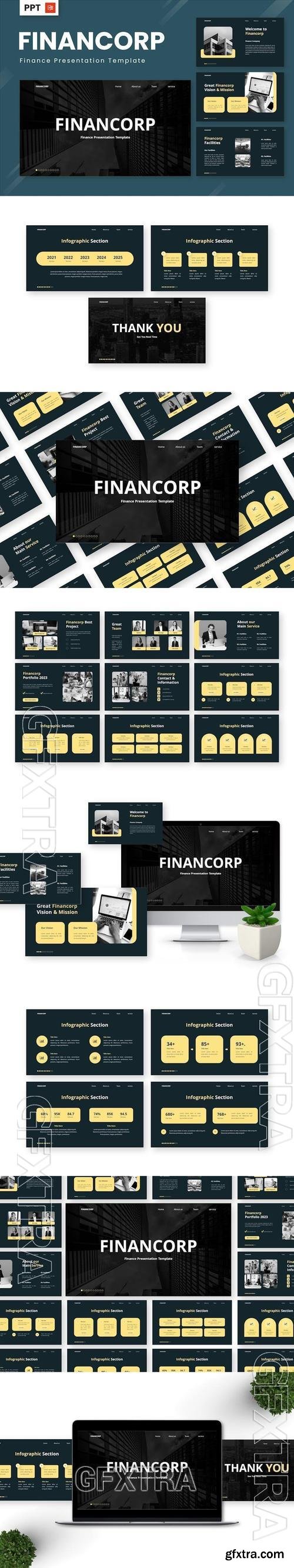 Financorp - Finance Powerpoint Templates T4XS6LU