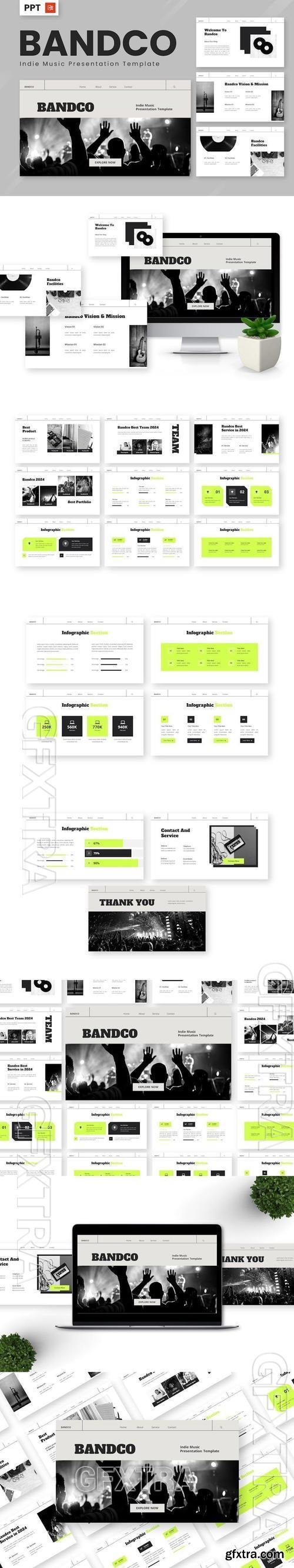 Bandco - Indie Music Powerpoint Templates SX9GJKQ