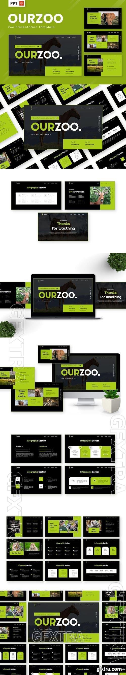Ourzoo - Zoo Powerpoint Templates HLMP646