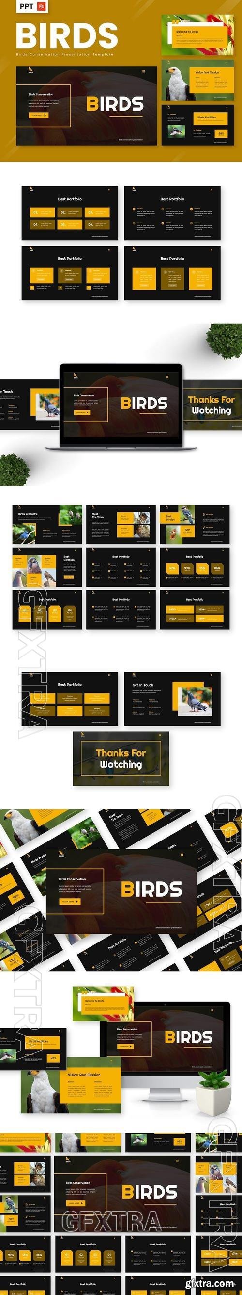 Birds - Birds Conservation Powerpoint Templates VDE9LG2 Birds - Birds Conservation Powerpoint Templates VDE9LG2