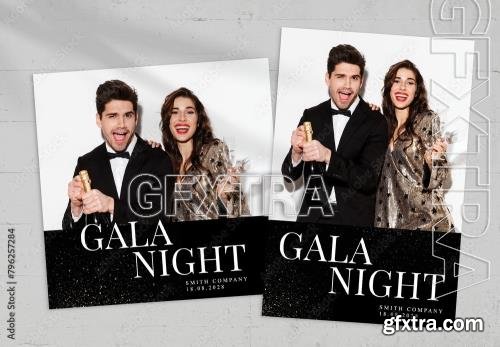 Gala Night Photo Card Layout 796257284