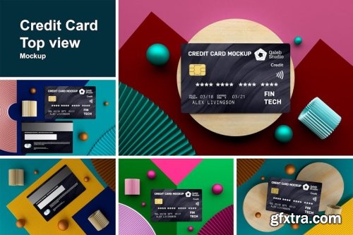 Credit Card Mockup Collections 13xPSD