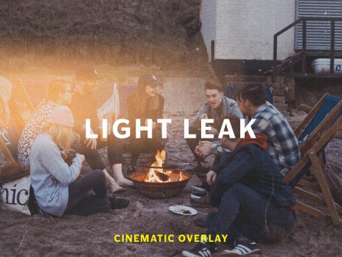 Light Leak Overlay Photo Effect Mockup