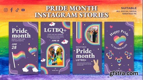 Videohive Pride Month Instagram Stories 52194889