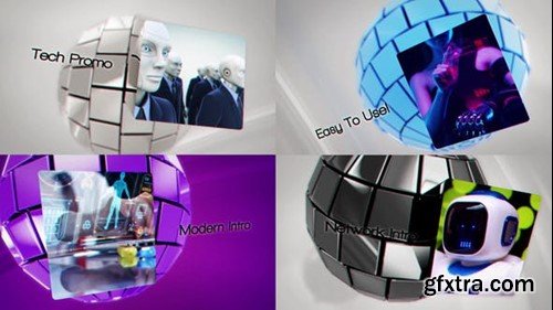 Videohive Futuristic Sphere Intro 52224825