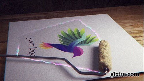 Videohive Paint Roller Logo Reveal 52212764