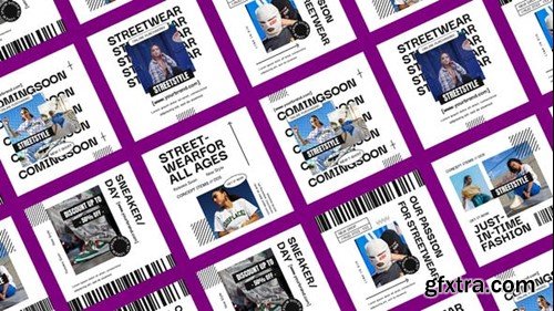 Videohive White Street Instagram Posts 52220800