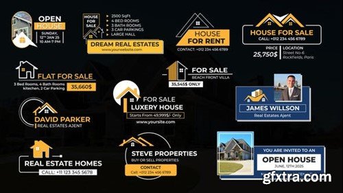 Videohive Real Estates Lower Thirds 52202277 Videohive Real Estates Lower Thirds 52202277