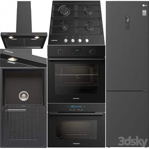Set of kitchen appliances