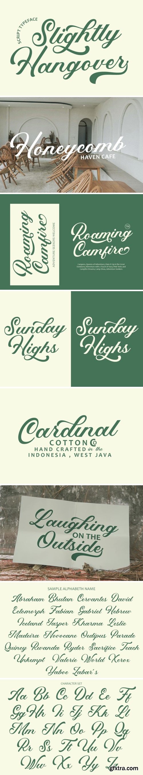 Slightly Hangover Font