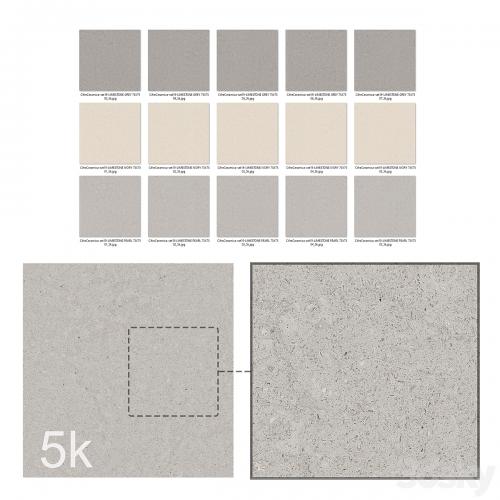 Cifre Ceramica Set 19 - Limestone Bundle - 2 Colors: Gray & Pearl + EXTRA / 5k
