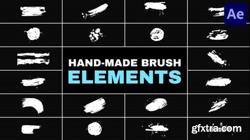 Videohive Hand Made Brush Elements for After Effects 52200495 Videohive Hand Made Brush Elements for After Effects 52200495
