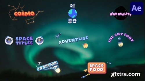 Videohive Space Adventure Titles for After Effects 52241932