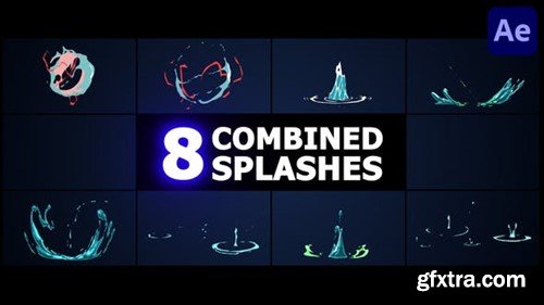 Videohive Combined Splashes for After Effects 52180041