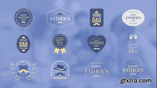 Videohive Father's Day Badge Titles 52080721 Videohive Father's Day Badge Titles 52080721